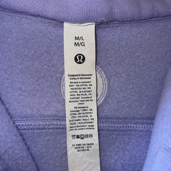 lululemon scuba oversized funnel neck Half-Zip - Picture 3 of 3